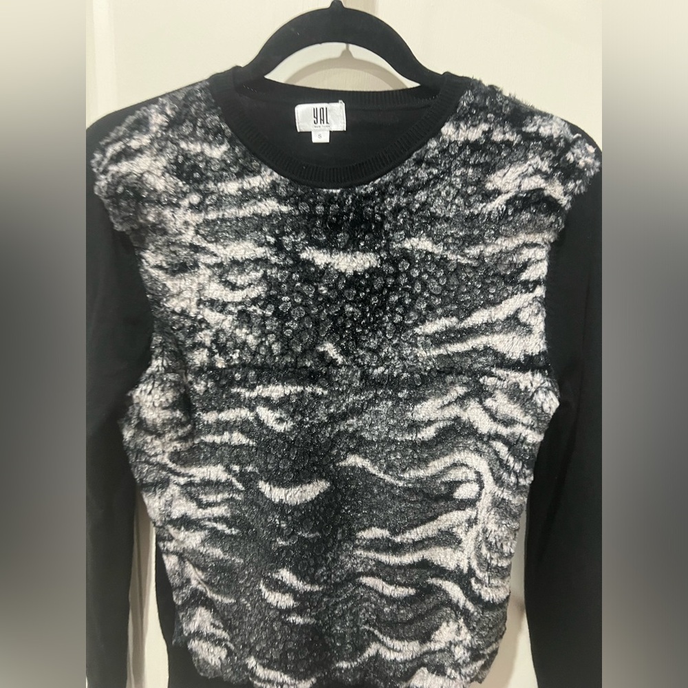 YAL brand fuzzy sweater